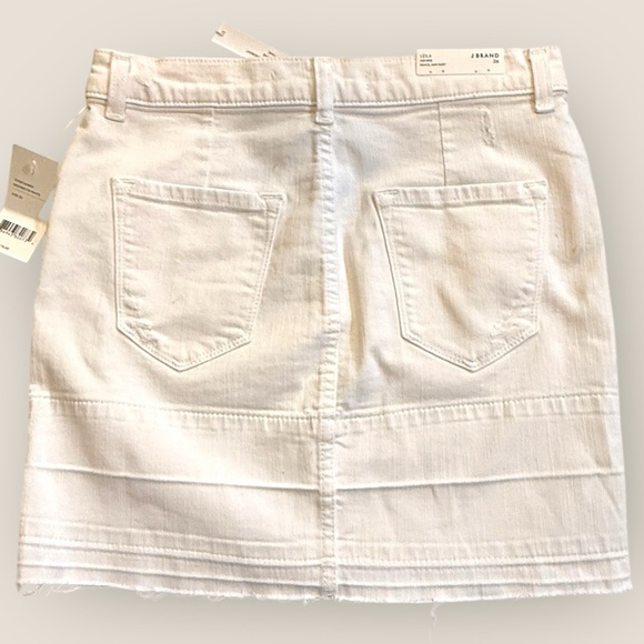 J Brand | Leila Mid Rise White Denim Pencil Skirt | Size 26 - Picture 7 of 11